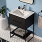 24" Modern Free-standing 1 Drawer & 1 Shelves Single Bathroom Vanity Set